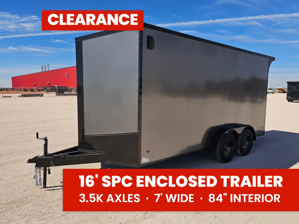 Steel Pines Cargo 7x16 TA2 Enclosed Trailer 7K 39836