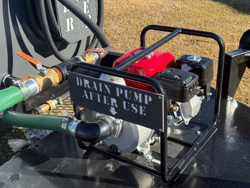 1000 Gallon Water Tank Trailer with Pump and Hose - Water Tank Trailer - TrailerSwap