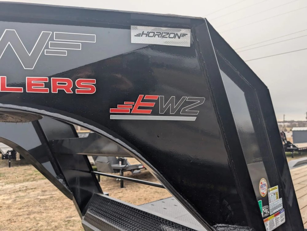Horizon EWZ 34' Goosneck Driveover Fender Equipment Trailer 7K (32'+2') 12114