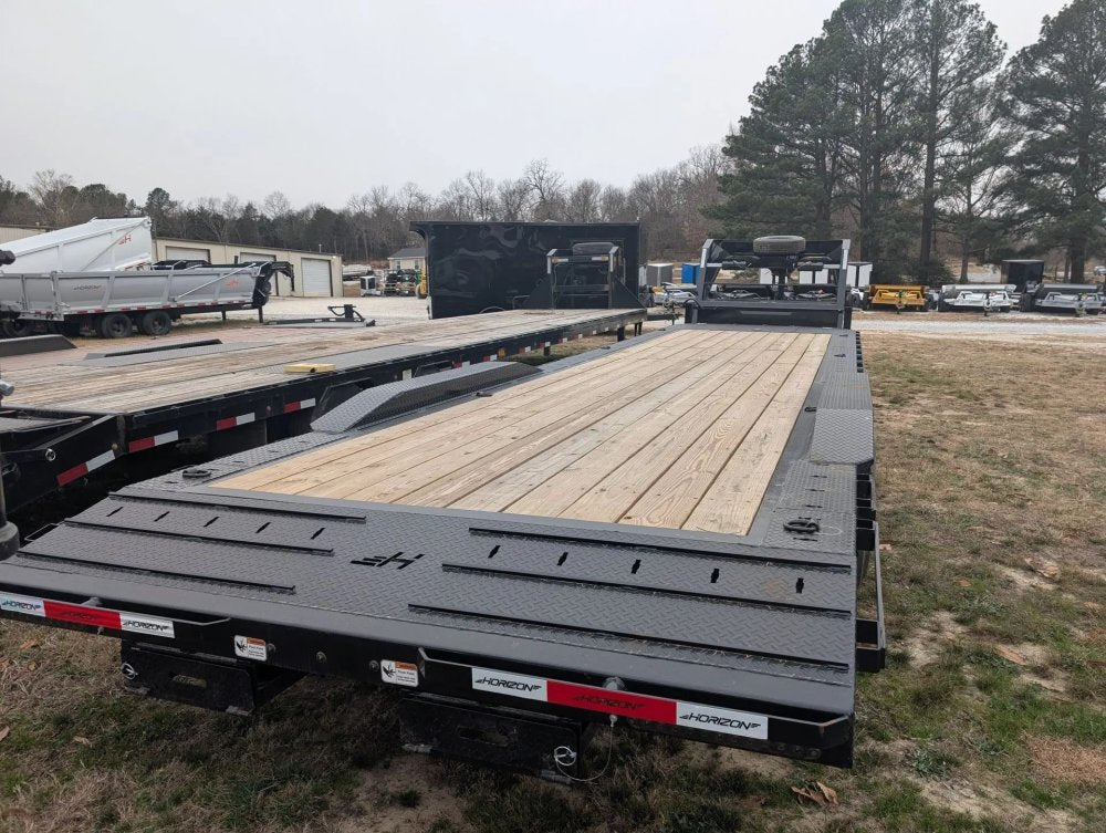 Horizon EWZ 34' Goosneck Driveover Fender Equipment Trailer 7K (32'+2') 12114