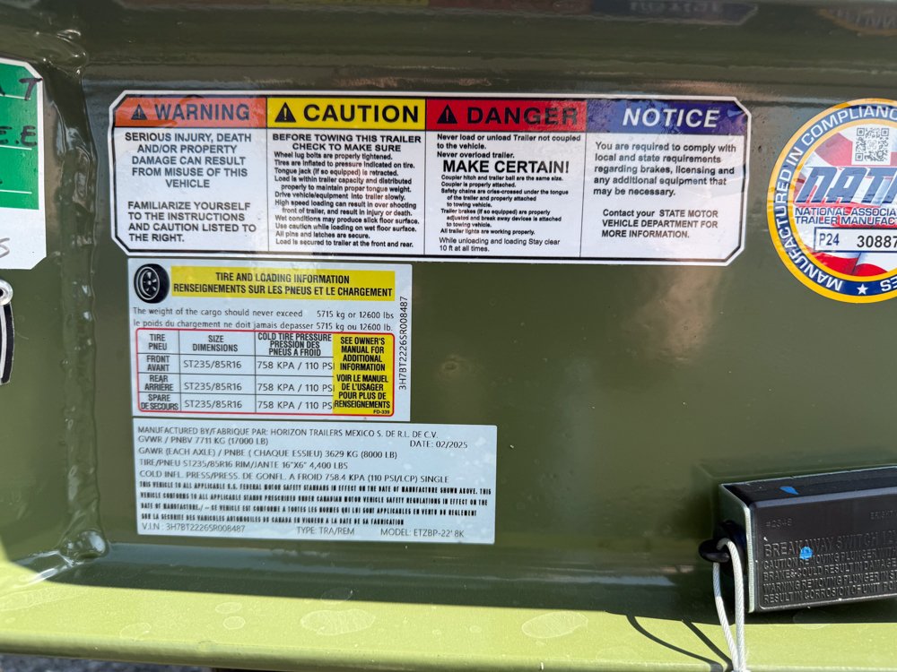 7x16x7 TA2 Steel Pines Enclosed Trailer 042088