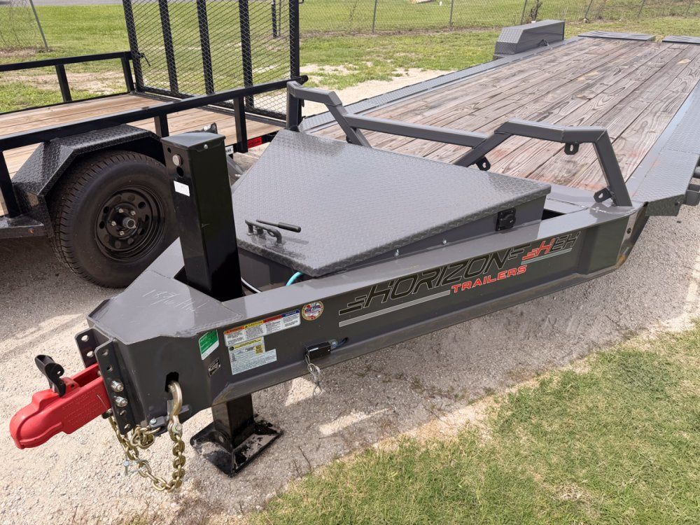 24' HEH Bumper Pull Equipment Trailer (2) 10K Axles, 3' Dove W/ Mountain Ramps 11821