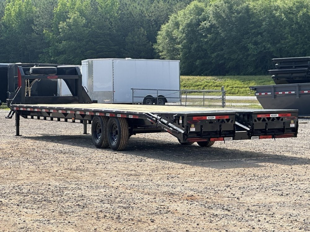 35' DKO Gooseneck Deckover 30'+5' Mega Ramps (2) 8K Axles 10734
