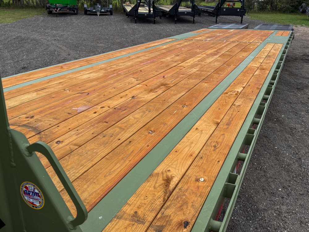 35' DKO Gooseneck Deckover 30' + 5' Mega Ramps (2) 7K Axles 11421