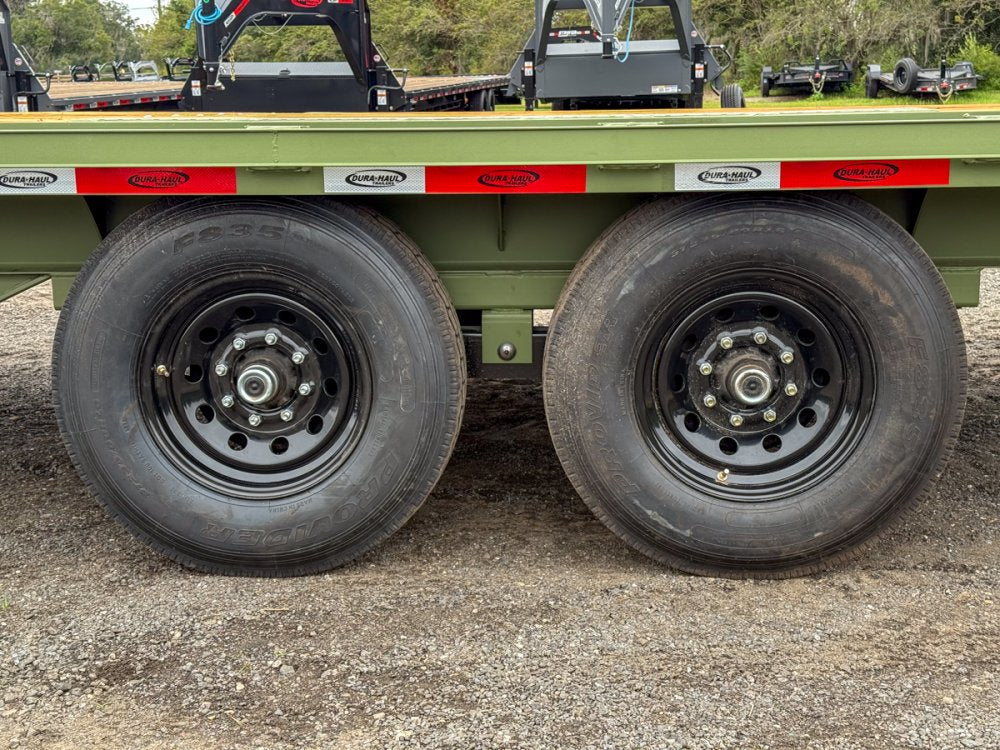 35' DKO Gooseneck Deckover 30' + 5' Mega Ramps (2) 7K Axles 11421