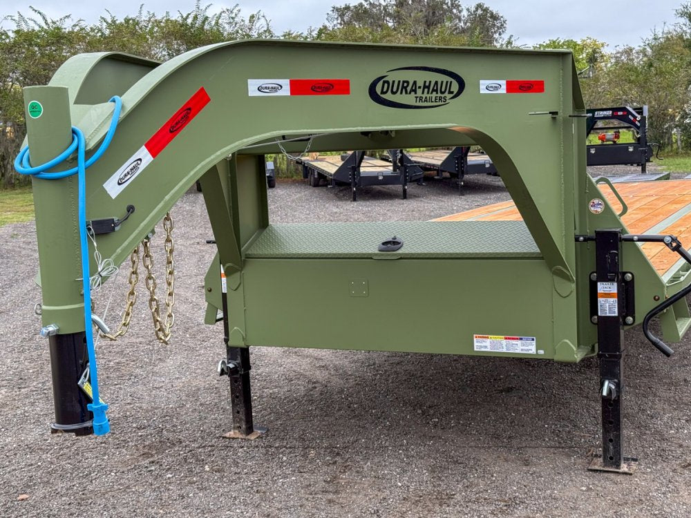 35' DKO Gooseneck Deckover 30' + 5' Mega Ramps (2) 7K Axles 11421