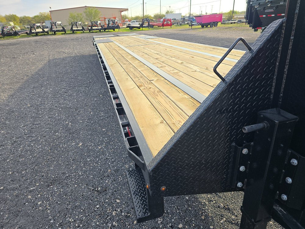 40' Stryker Gooseneck Dual Wheel Deckover Trailer Mega Ramps - (2) 10K Axles 2301