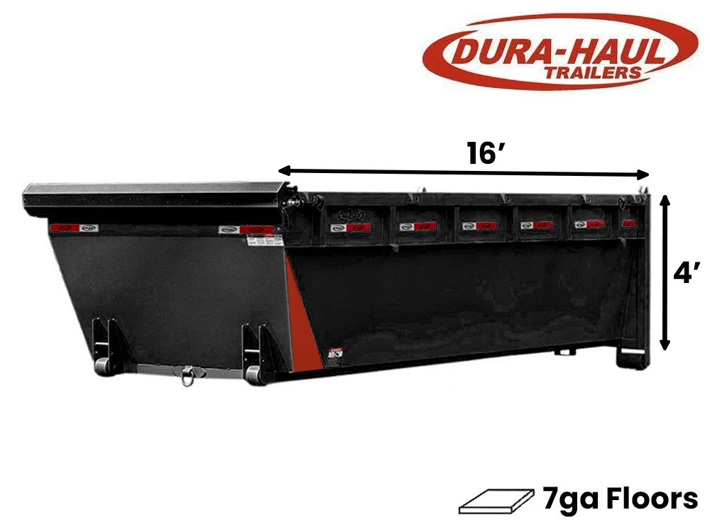 16' Roll Off Bin - 4' Side Wall - 7 Gauge Floor 112-17