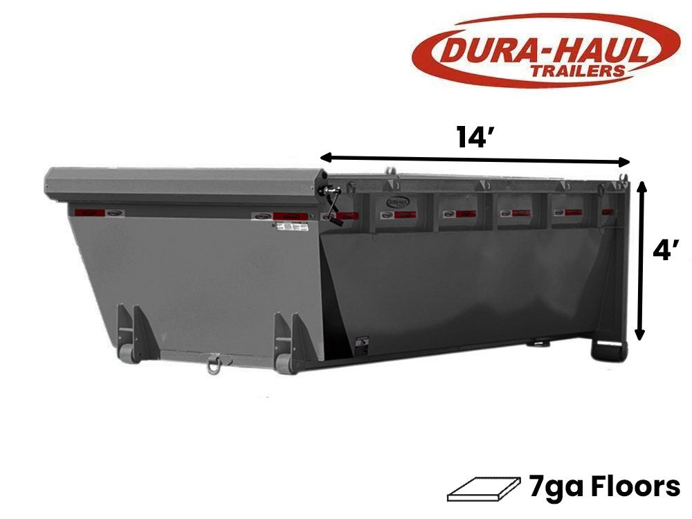 14' Roll Off Bin - 4' Side Wall - 7 Gauge Floor 111-10