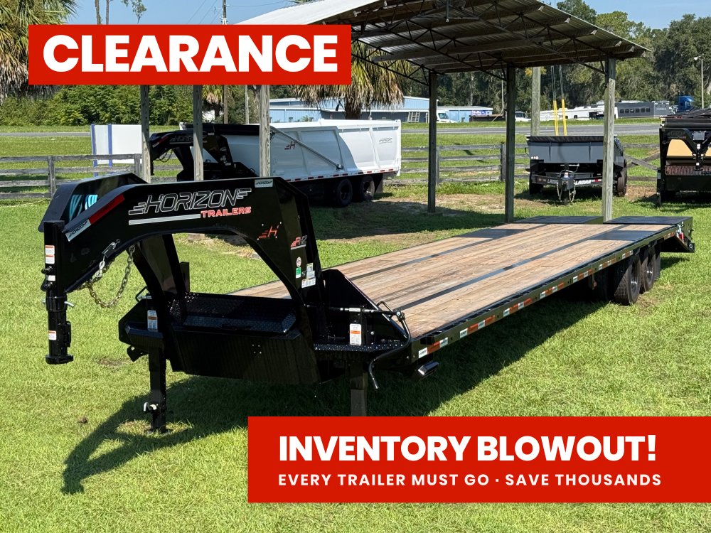 40' FHZ Gooseneck Deckover (2) 10K Axles Mega Ramps 13056
