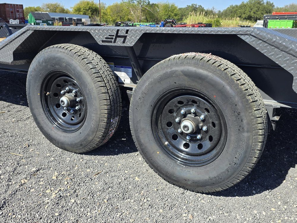 EHZ 20' x 83" BP EQUIPMENT TRAILER (2) 7K Axles, Mega Ramps, 14 Ply Tires 13435