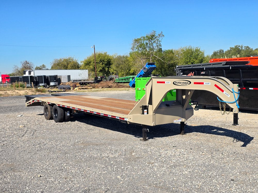 30' DKO Gooseneck Deckover 25' + 5' Mega Ramps (2) 10K Axles 10431