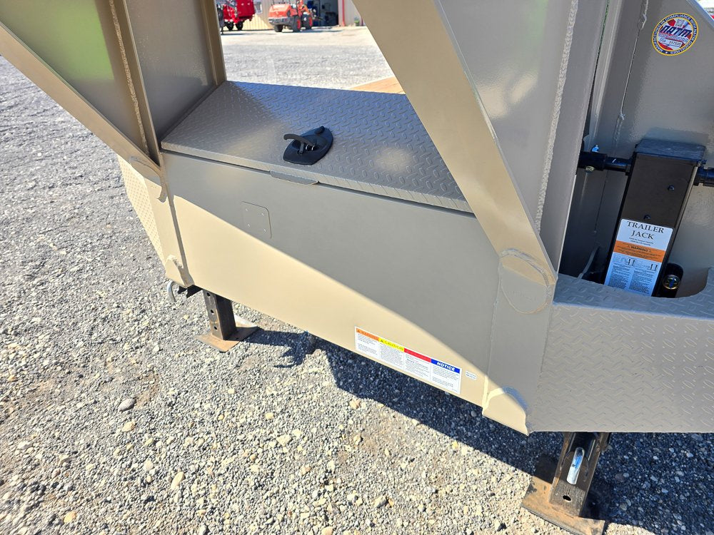 30' DKO Gooseneck Deckover 25' + 5' Mega Ramps (2) 10K Axles 10431