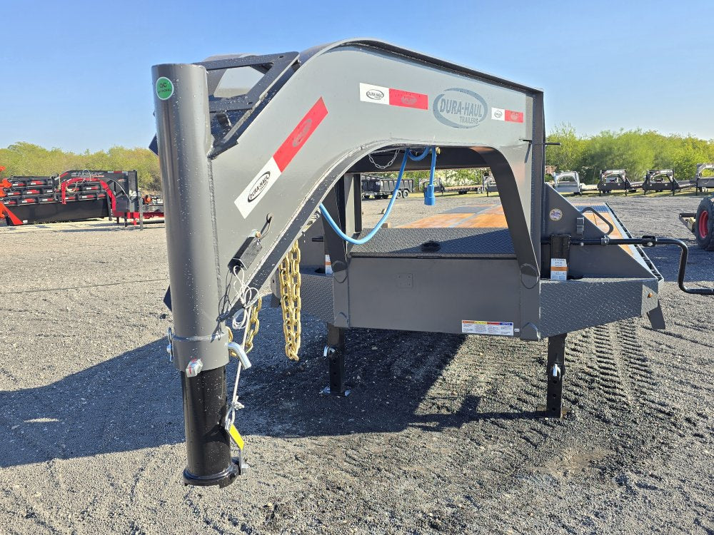 32' DKO Gooseneck Deckover 27' + 5' Mega Ramps (2) 12K Axles 11354