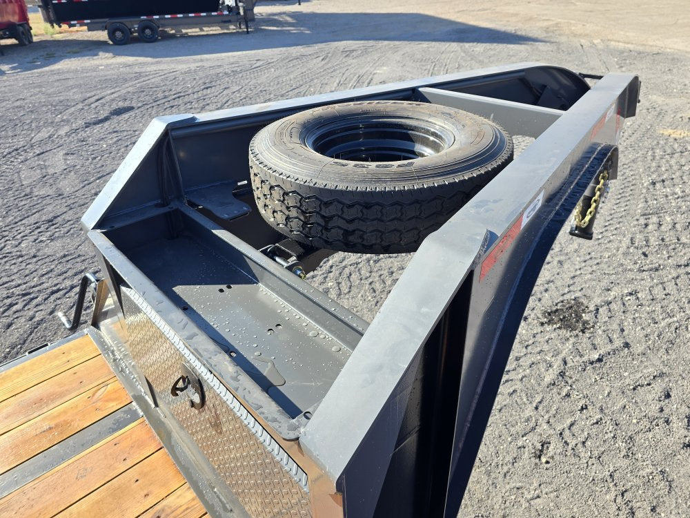 32' DKO Gooseneck Deckover 27' + 5' Mega Ramps (2) 12K Axles 11354