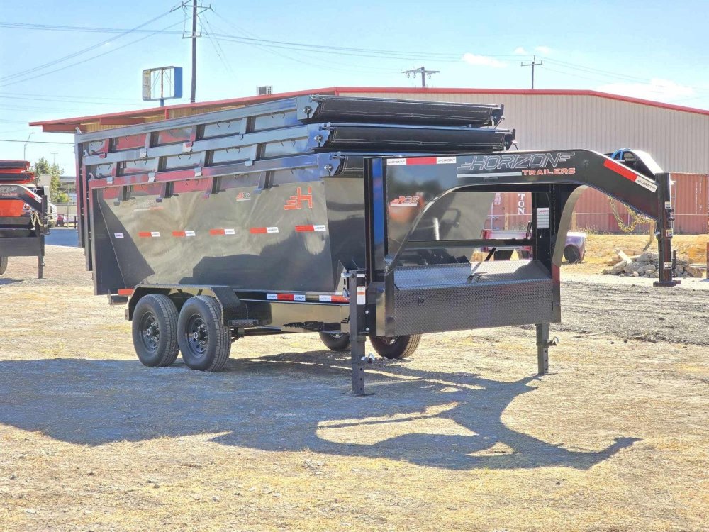 Horizon 14' RDZ GN Roll off Bundle (2) 7k Axles + 3 Bins w/ 4' Walls 13358