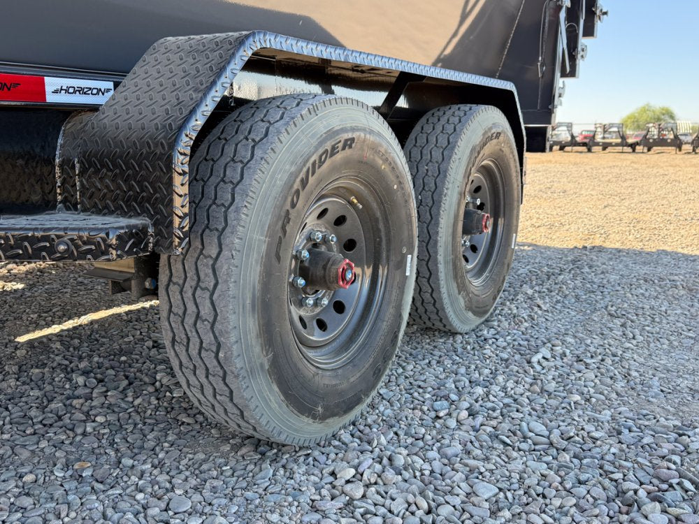 Horizon 16' RDZ GN Roll off Bundle (2) 8k Axles + 3 Bins w/ 4' Walls 13900