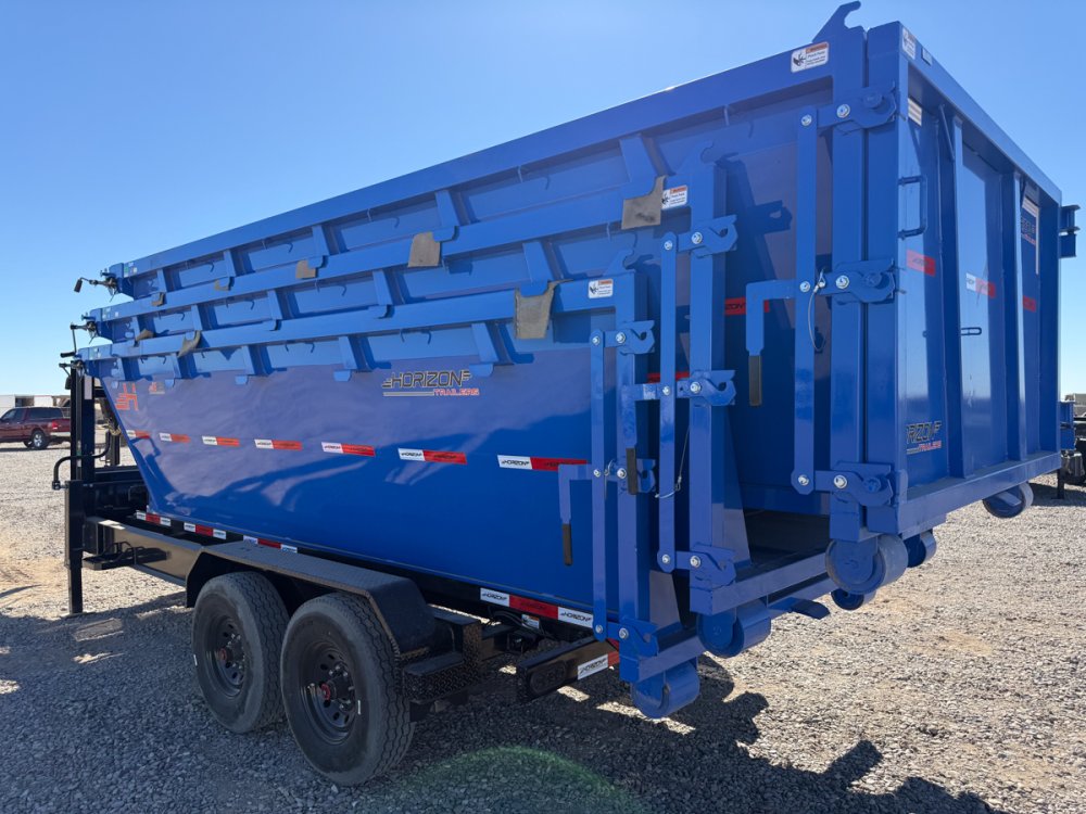 Horizon 16' RDZ GN Roll off Bundle (2) 7k Axles + 3 Bins w/ 4' Walls 13892