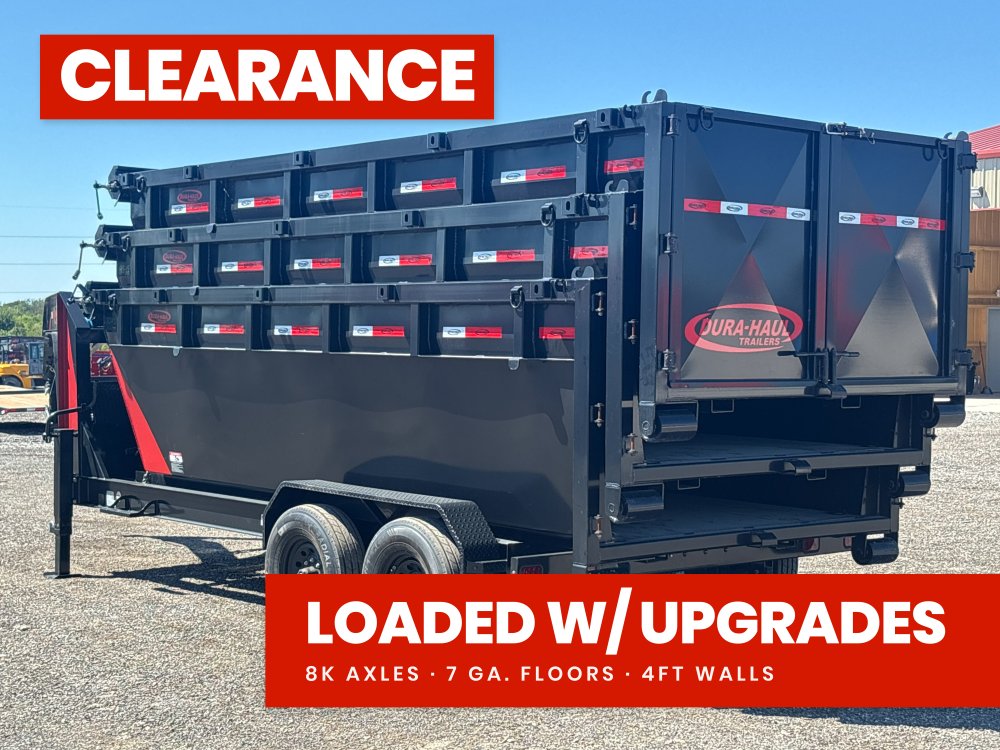 Dura Haul 16' GN Roll off Bundle (2) 8k Axles + 3 Bins w/ 4' Walls 10972