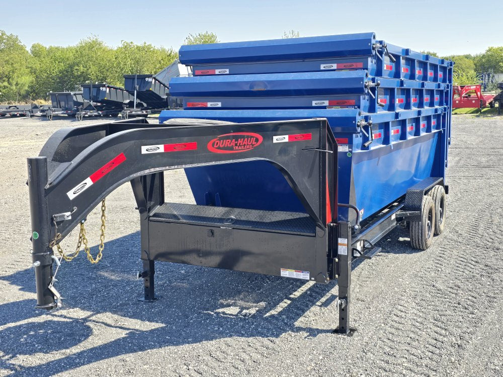 Dura Haul 16' GN Roll off Bundle (2) 8k Axles + 3 Bins w/ 4' Walls 01093A