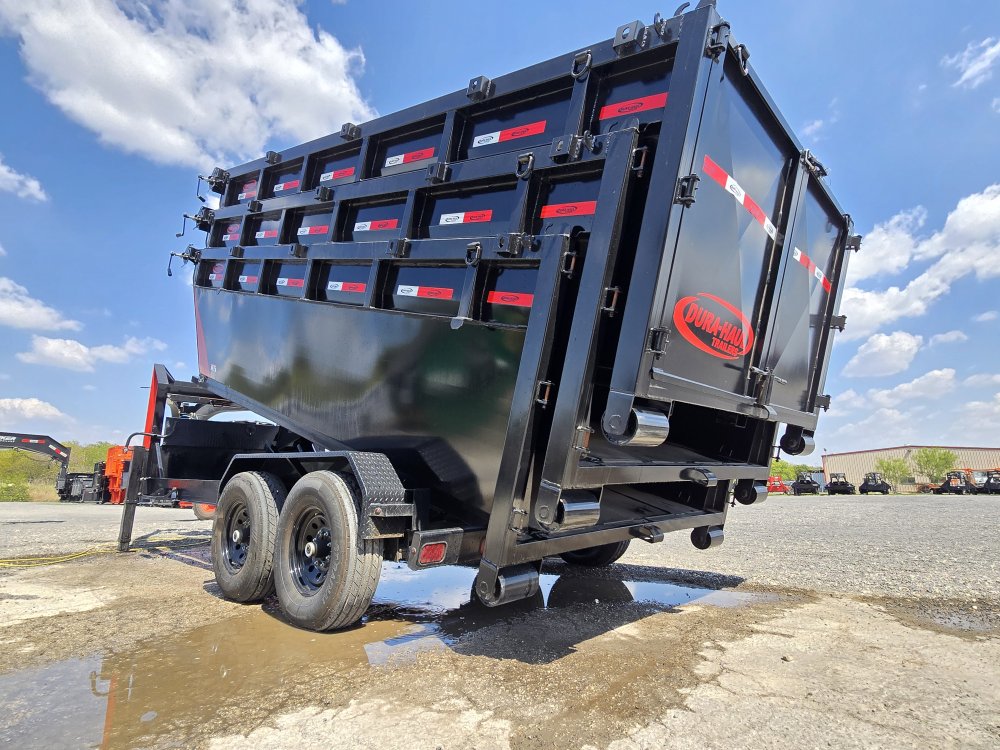 Dura Haul 16' GN Roll off Bundle (2) 7k Axles + 3 Bins w/ 4' Walls 10963