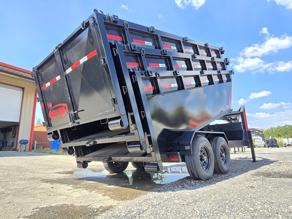 Dura Haul 16' GN Roll off Bundle (2) 7k Axles + 3 Bins w/ 4' Walls 10963