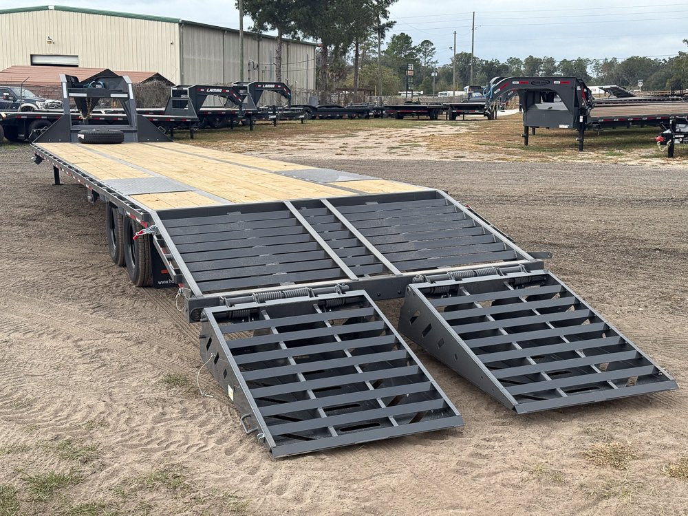 40' FHZ Gooseneck Deckover (2) 12K Axles Mega Ramps 25.9 GVWR 13079