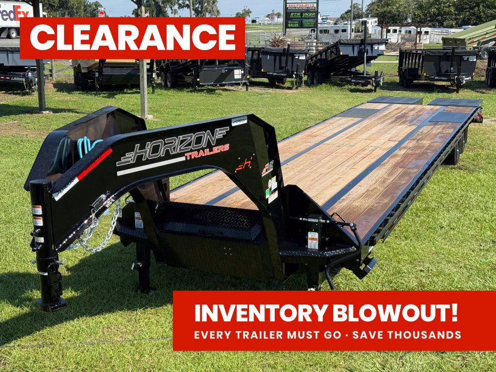 40' FHZ Gooseneck Deckover (2) 12K Axles Mega Ramps 25.9 GVWR 13078