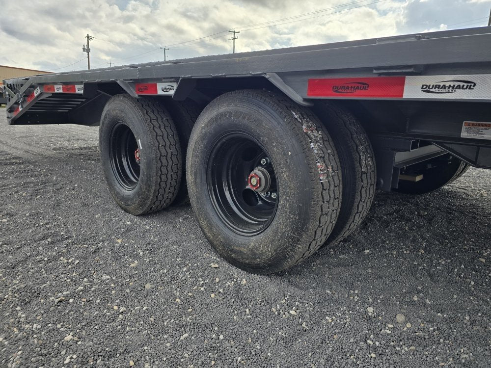 32' DKO Gooseneck Deckover 27' + 5' Mega Ramps (2) 12K Axles 11358