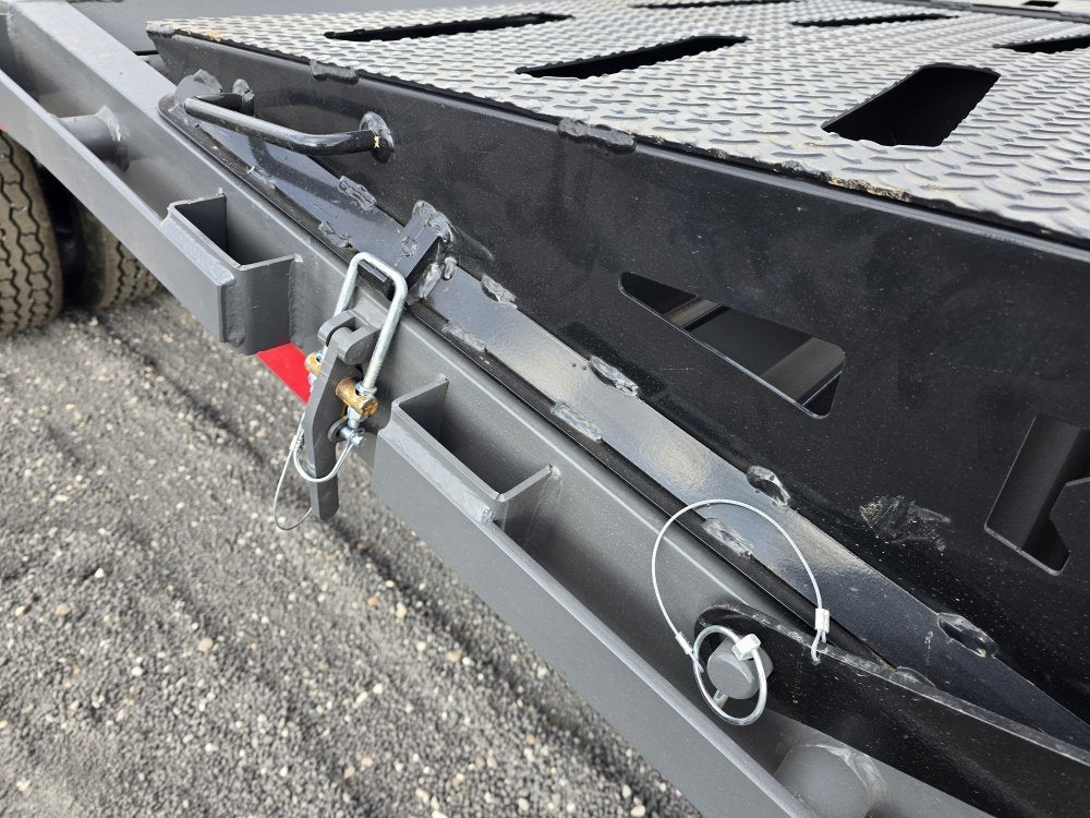 32' DKO Gooseneck Deckover 27' + 5' Mega Ramps (2) 12K Axles 11358
