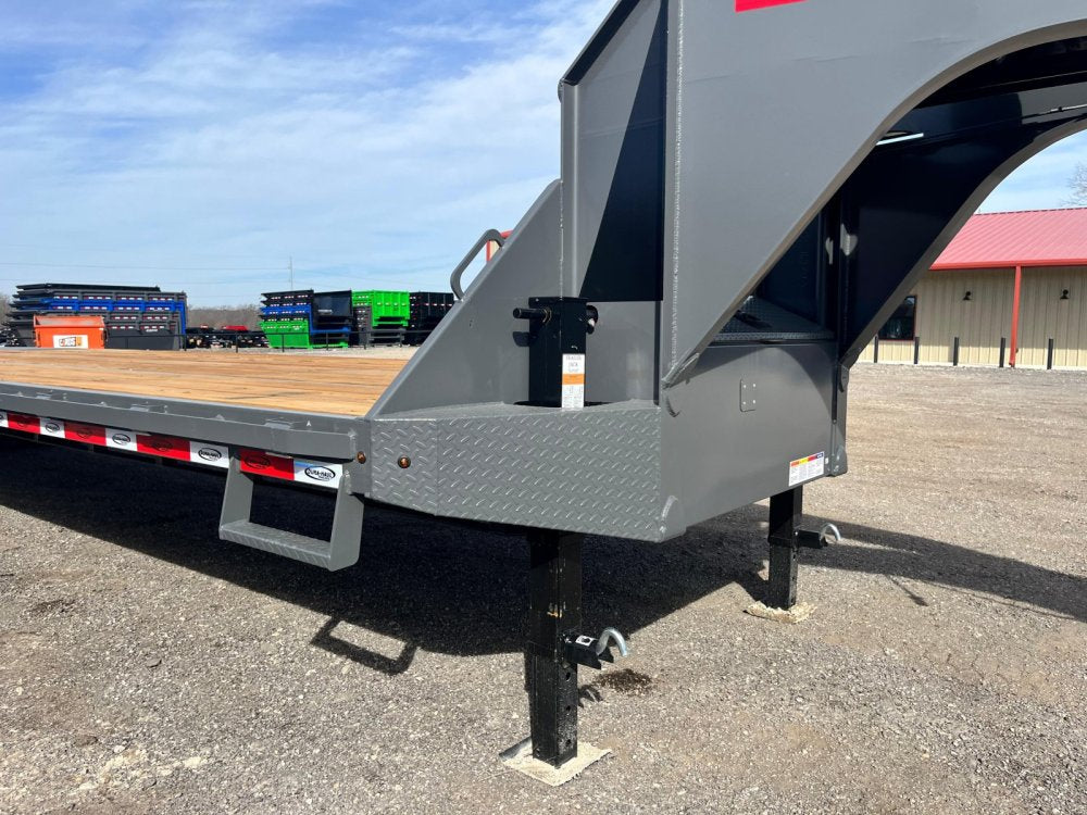 40' DKO Gooseneck Deckover 35' + 5' Mega Ramps (2) 12K Axles 011385