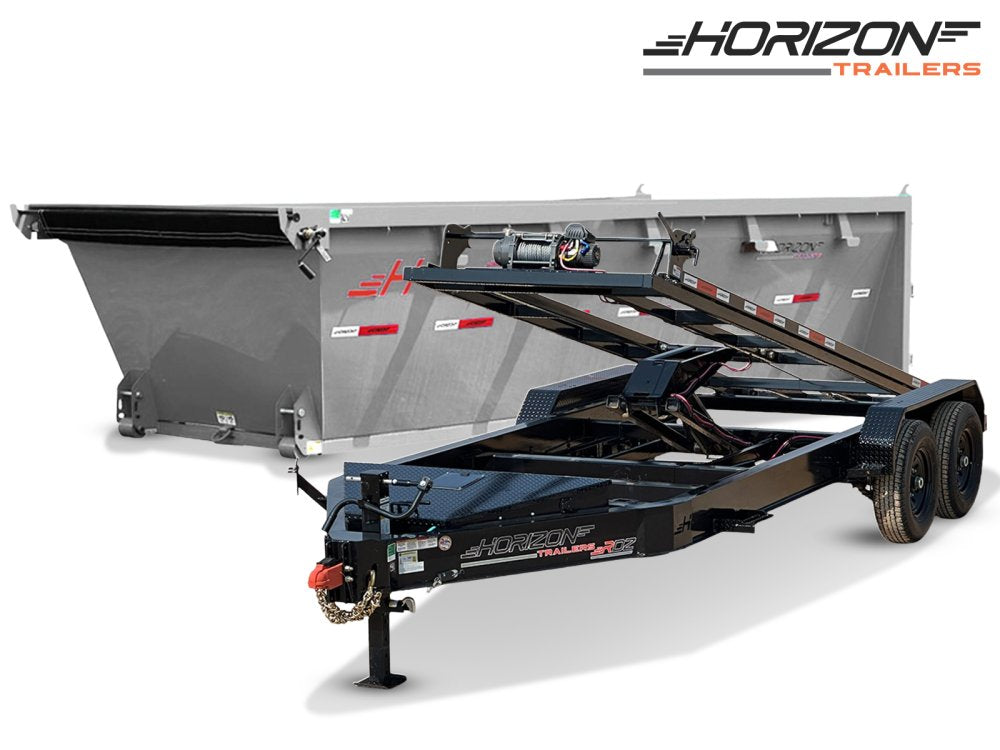 Horizon 16' RDZ BP Roll off Bundle (2) 7k Axles + 1 Bin w/ 4' Walls 7795