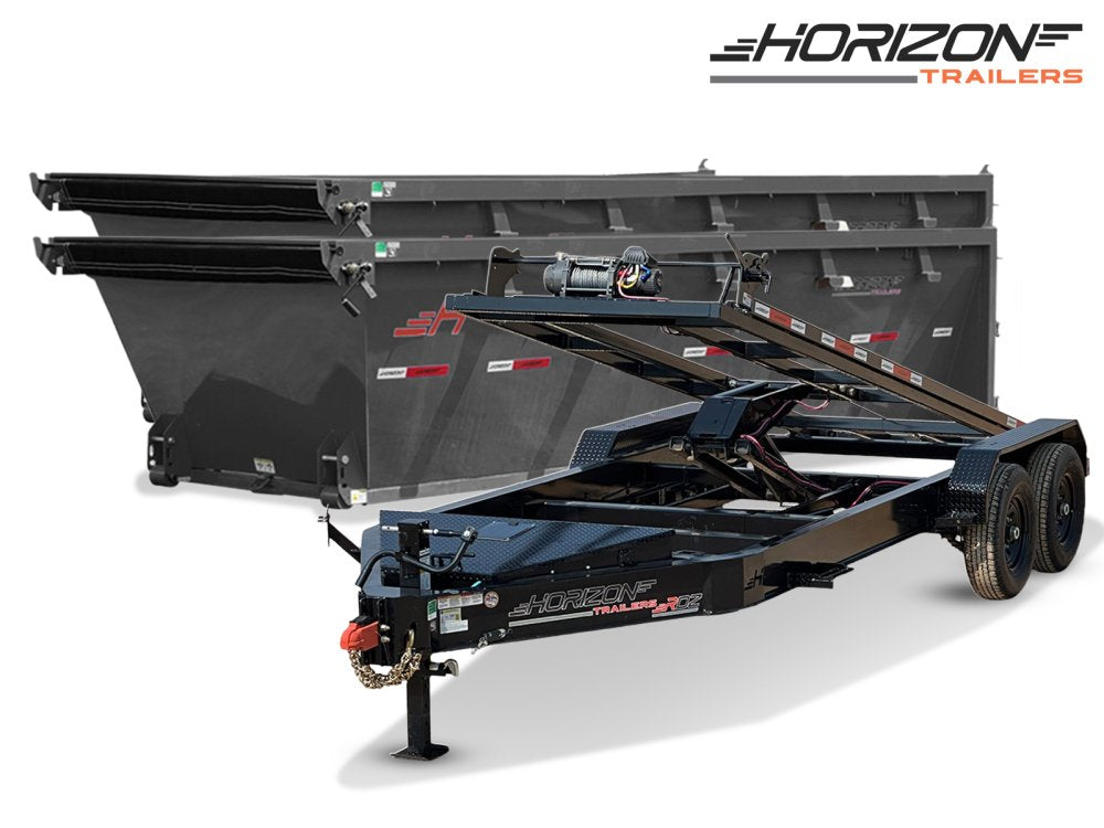 Horizon 16' RDZ BP Roll off Bundle (2) 7k Axles + 2 Bins w/ 4' Walls 7794