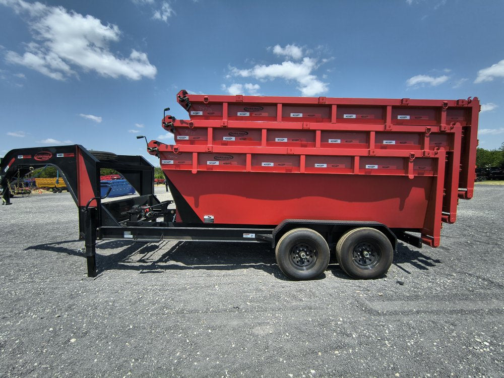 Dura Haul 16' GN Roll off Bundle (2) 7k Axles + 3 Bins w/ 4' Walls 10761