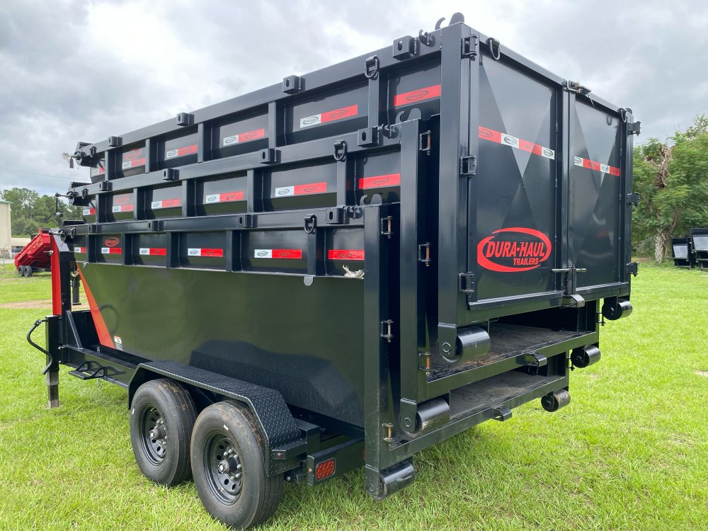 Dura Haul 14' GN Roll off Bundle (2) 8k Axles + 3 Bins w/ 4' Walls 10104