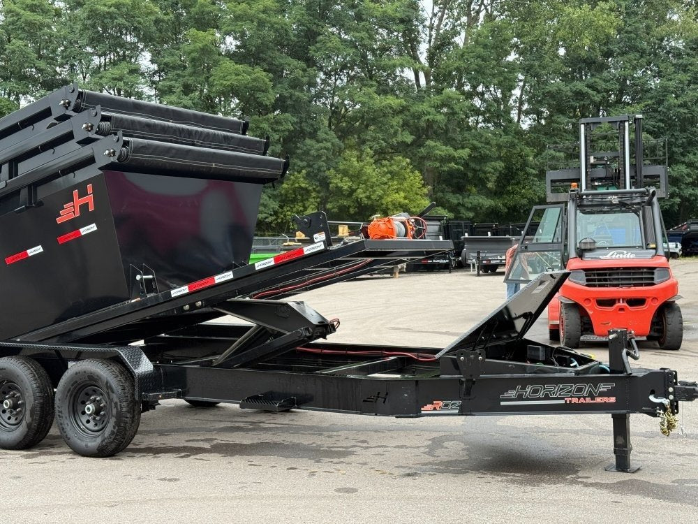 Horizon 16' RDZ BP Roll off Bundle (2) 7k Axles + 3 Bins w/ 4' Walls 7987-C