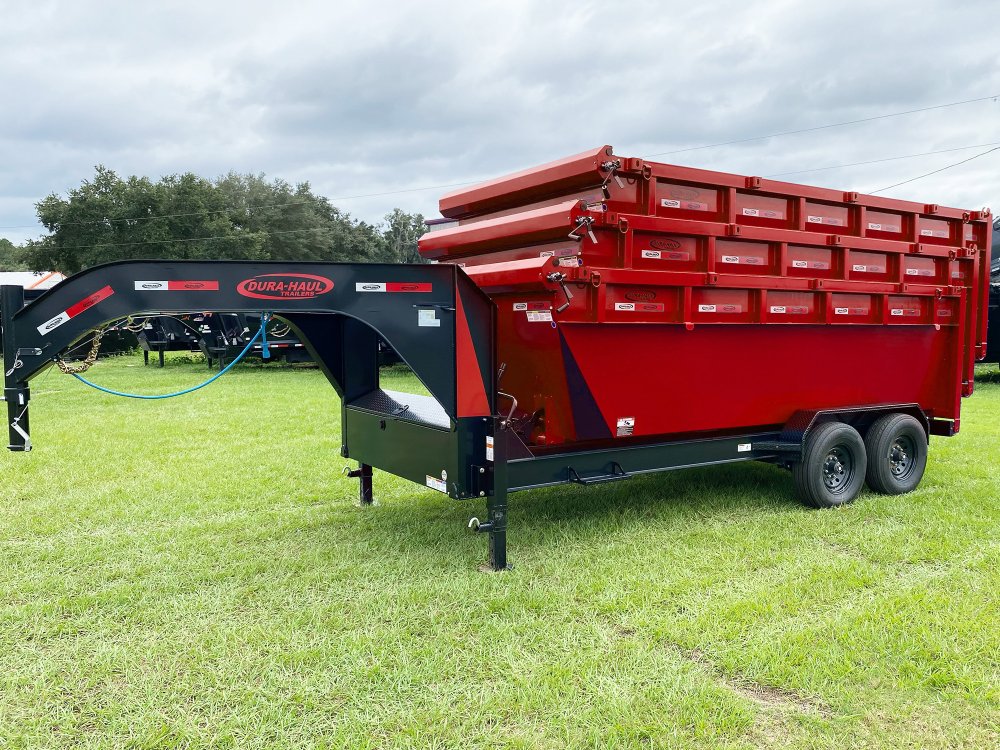 Dura Haul 14' GN Roll off Bundle (2) 8k Axles + 3 Bins w/ 4' Walls 0917-C