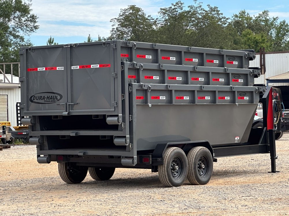 Dura Haul 16' GN Roll off Bundle (2) 7k Axles + 3 Bins w/ 4' Walls 0963-D