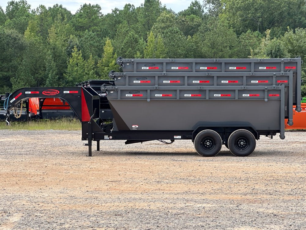Dura Haul 16' GN Roll off Bundle (2) 7k Axles + 3 Bins w/ 4' Walls 0963-D