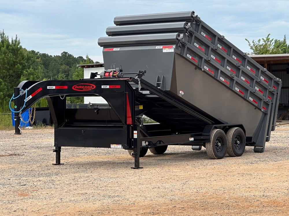 Dura Haul 16' GN Roll off Bundle (2) 7k Axles + 3 Bins w/ 4' Walls 0963-D