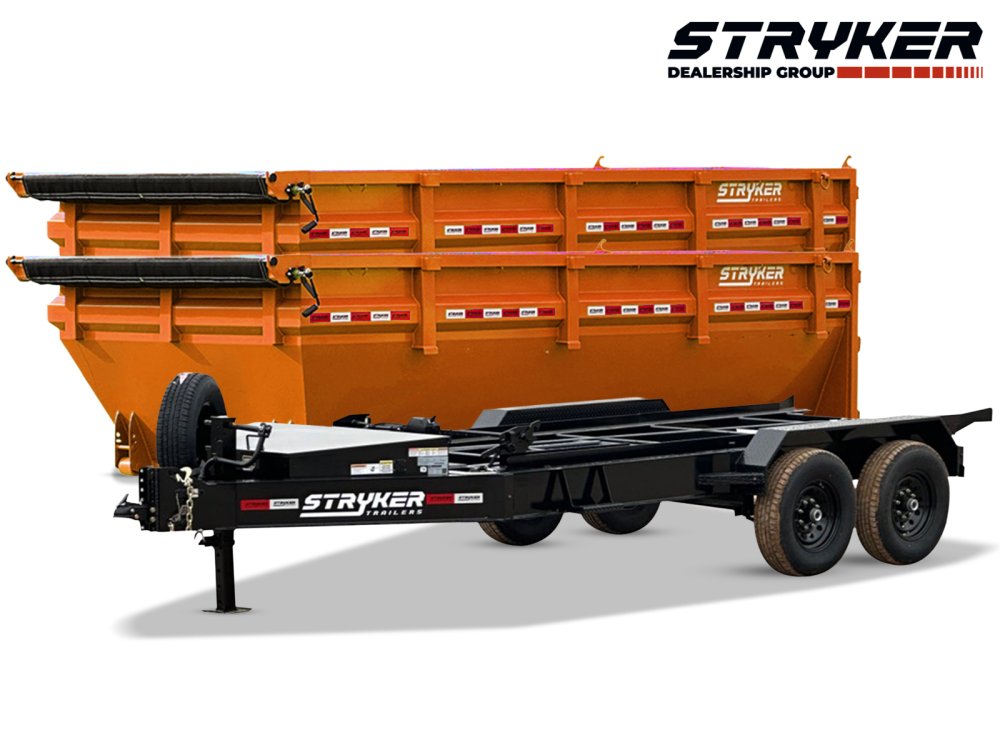 Stryker 16' BP Roll off Bundle (2) 7k Axles + 2 Bins w/ 4' Walls 2752-C