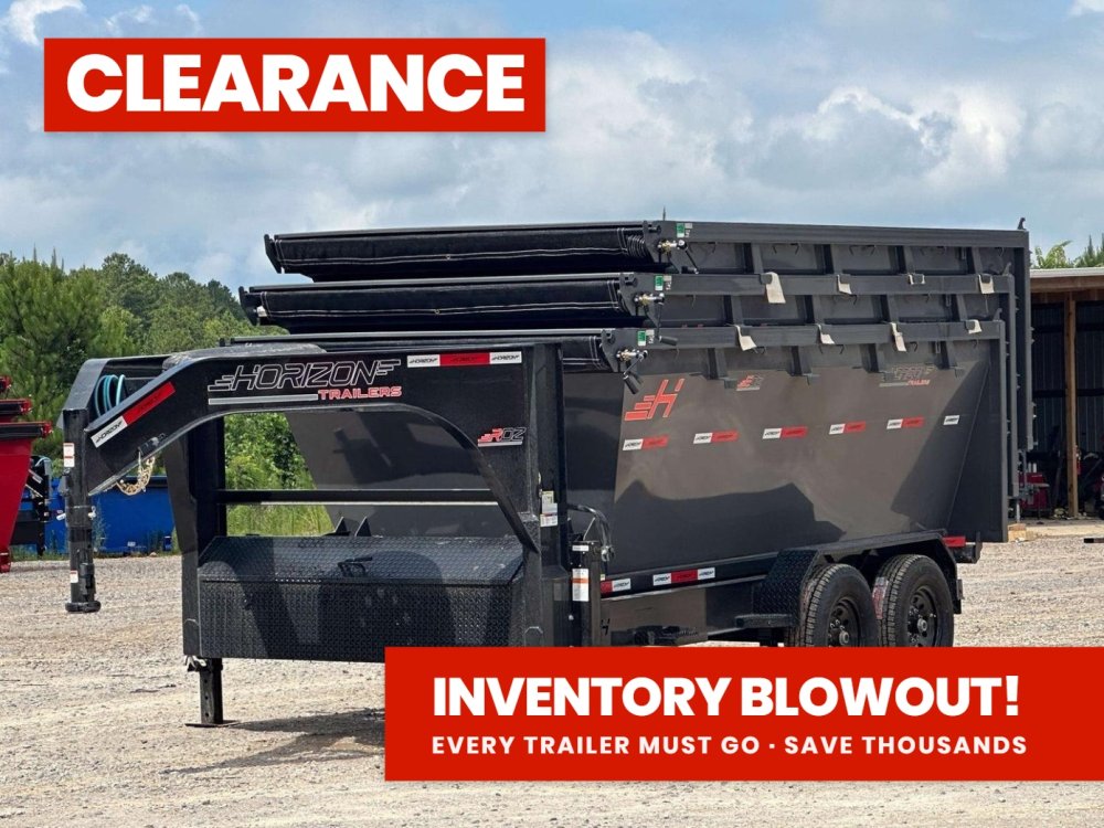 Horizon 16' RDZ GN Roll off Bundle (2) 7k Axles + 3 Bins w/ 4' Walls 3892-C