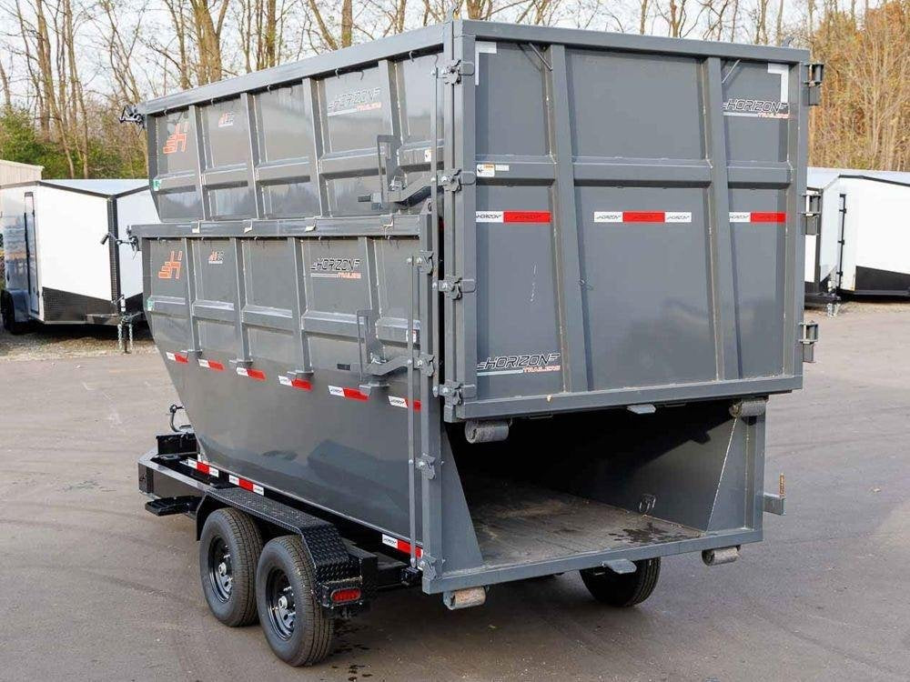 Horizon 14' RDZ BP Roll off Bundle (2) 7k Axles + 2 Bins w/ 6' Walls 7781-B