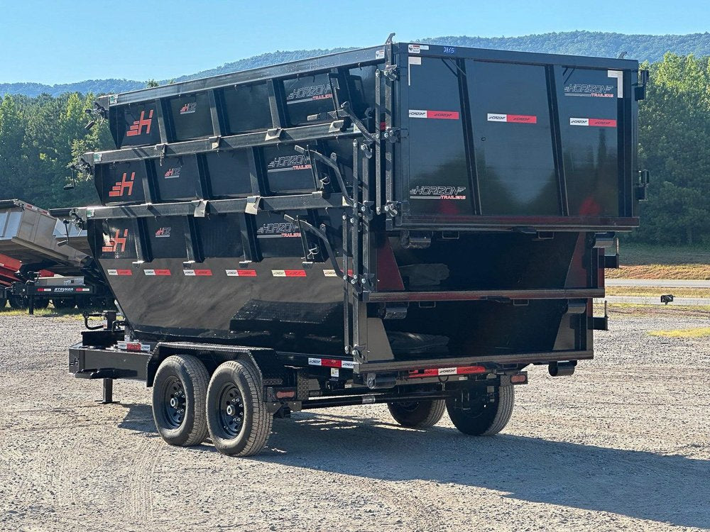 Horizon 14' RDZ BP Roll off Bundle (2) 7k Axles + 3 Bins w/ 4' Walls 7960-A