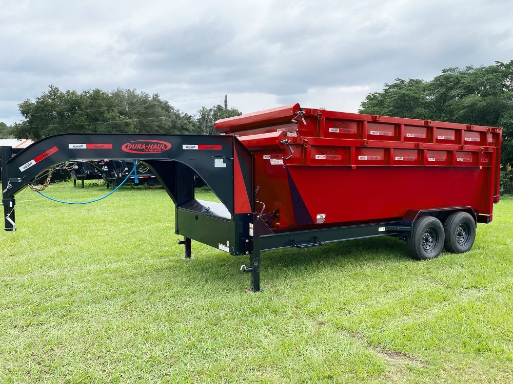 Dura Haul 16' GN Roll off Bundle (2) 8k Axles + 2 Bins w/ 4' Walls 0973-B