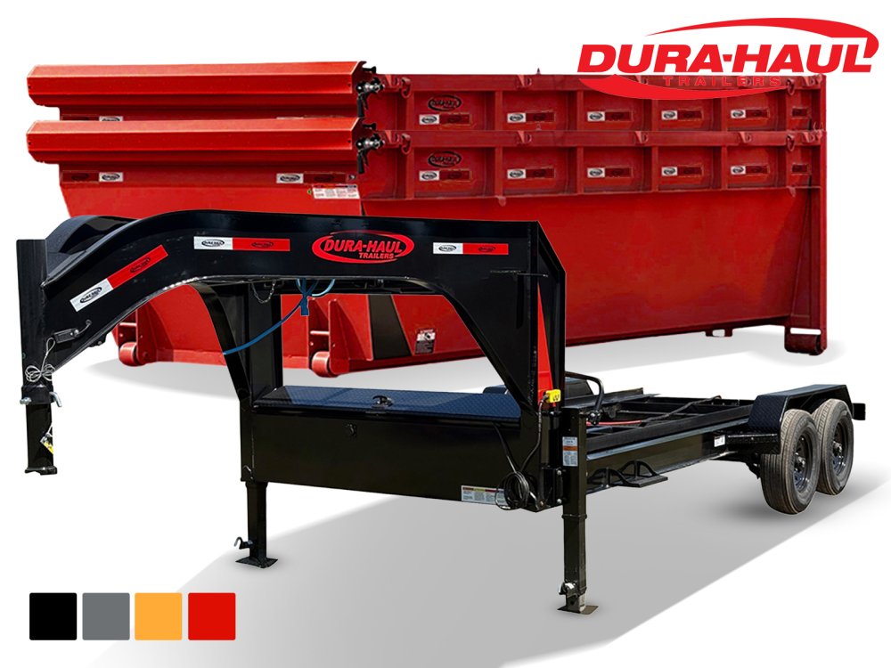 Dura Haul 16' GN Roll off Bundle (2) 8k Axles + 2 Bins w/ 4' Walls 0973-B
