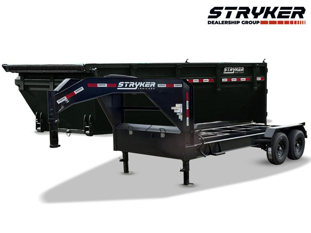 Stryker 16' GN Roll off Bundle (2) 7k Axles + 1 Bin w/ 4' Walls 2581-E