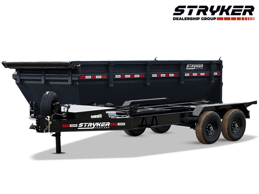 Stryker 16' BP Roll off Bundle (2) 7k Axles + 1 Bin w/ 4' Walls 2549-C