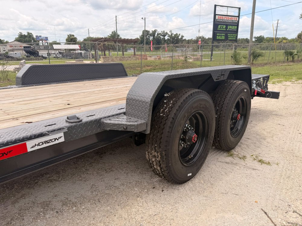 22' HEH Equipment Trailer 82" Wide, W/ 3' Dove W/ Mountain Ramps 14753