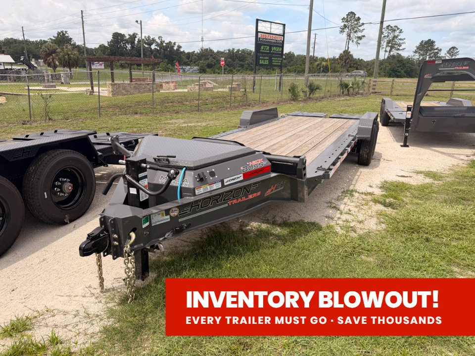 22' HEH Equipment Trailer 82" Wide, W/ 3' Dove W/ Mountain Ramps 14753